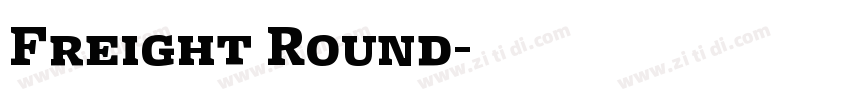 Freight Round字体转换